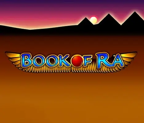 Book of Ra slot logo by Greentube at Verde Casino